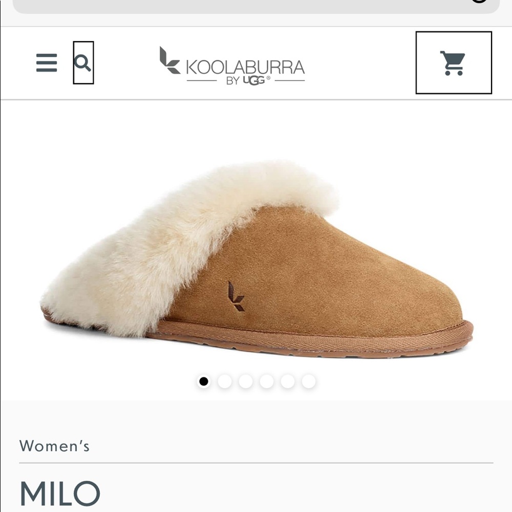 KOOLABURRA UGG WOMENS MILO SLIPPERS NIB 6